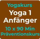 Yogakurs Yoga 1 Anfänger 10 x 90 Min Präventionskurs